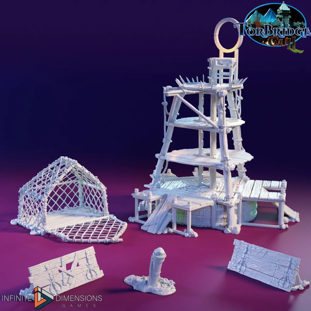Fighting Pits Apparatus - Torbridge Cull - Infinite Dimensions Terrain Wargaming D&D DnD 15mm 20mm 25mm 28mm