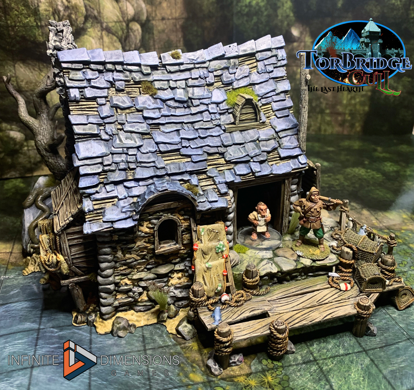 Fishing Shack - Torbridge Cull - Infinite Dimensions Terrain Wargaming D&D DnD 15mm 20mm 25mm 28mm