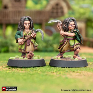 Flora Diggins - Rise of the Halflings - Printable Scenery Wargaming D&D DnD 28mm 32mm 40mm 54mm