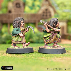 Flora Diggins - Rise of the Halflings - Printable Scenery Wargaming D&D DnD 28mm 32mm 40mm 54mm