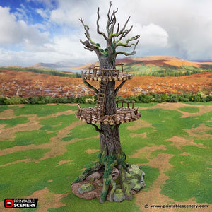 The Forest Forts - Rise of the Halflings - Printable Scenery Terrain Wargaming D&D DnD
