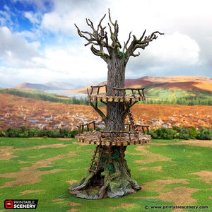 The Forest Forts - Rise of the Halflings - Printable Scenery Terrain Wargaming D&D DnD