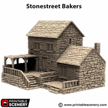 Load image into Gallery viewer, Stonestreet Baker- King and Country - Printable Scenery Terrain Wargaming D&amp;D DnD 10mm 15mm 20mm 25mm 28mm 32mm 40mm 54mm Painted options