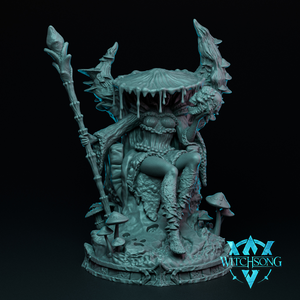 Fungal Queen - Throned - Witchsong - Wargaming D&D DnD