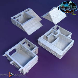 Last Hearth Inn Guest House - Torbridge Cull - Infinite Dimensions Terrain Wargaming D&D DnD 15mm 20mm 25mm 28mm 32mm 40mm