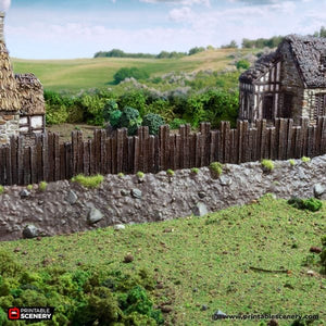 Norman Garrison Walls - King and Country - Printable Scenery Terrain Wargaming D&D DnD 10mm 15mm 20mm 25mm 28mm 32mm 40mm