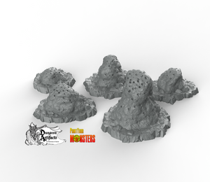 Giant Anthills - Fantastic Plants and Rocks Vol. 2 - Print Your Monsters - Wargaming D&D DnD