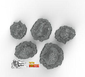 Giant Anthills - Fantastic Plants and Rocks Vol. 2 - Print Your Monsters - Wargaming D&D DnD