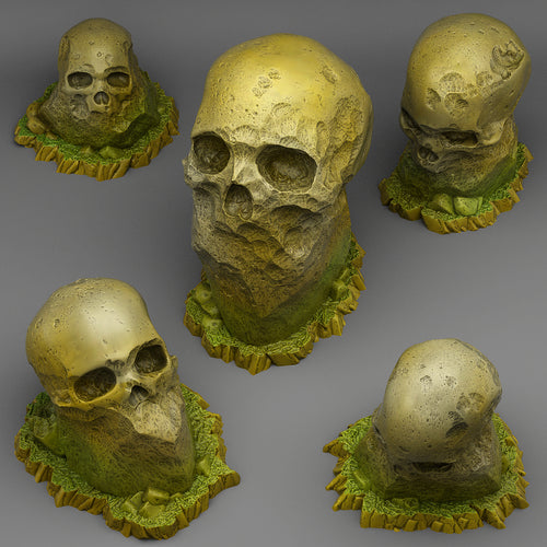 Giant Skull Stones - Fantastic Plants and Rocks Vol. 3 - Print Your Monsters - Wargaming D&D DnD