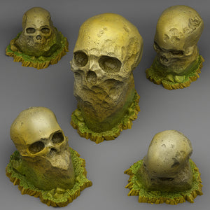 Giant Skull Stones - Fantastic Plants and Rocks Vol. 3 - Print Your Monsters - Wargaming D&D DnD