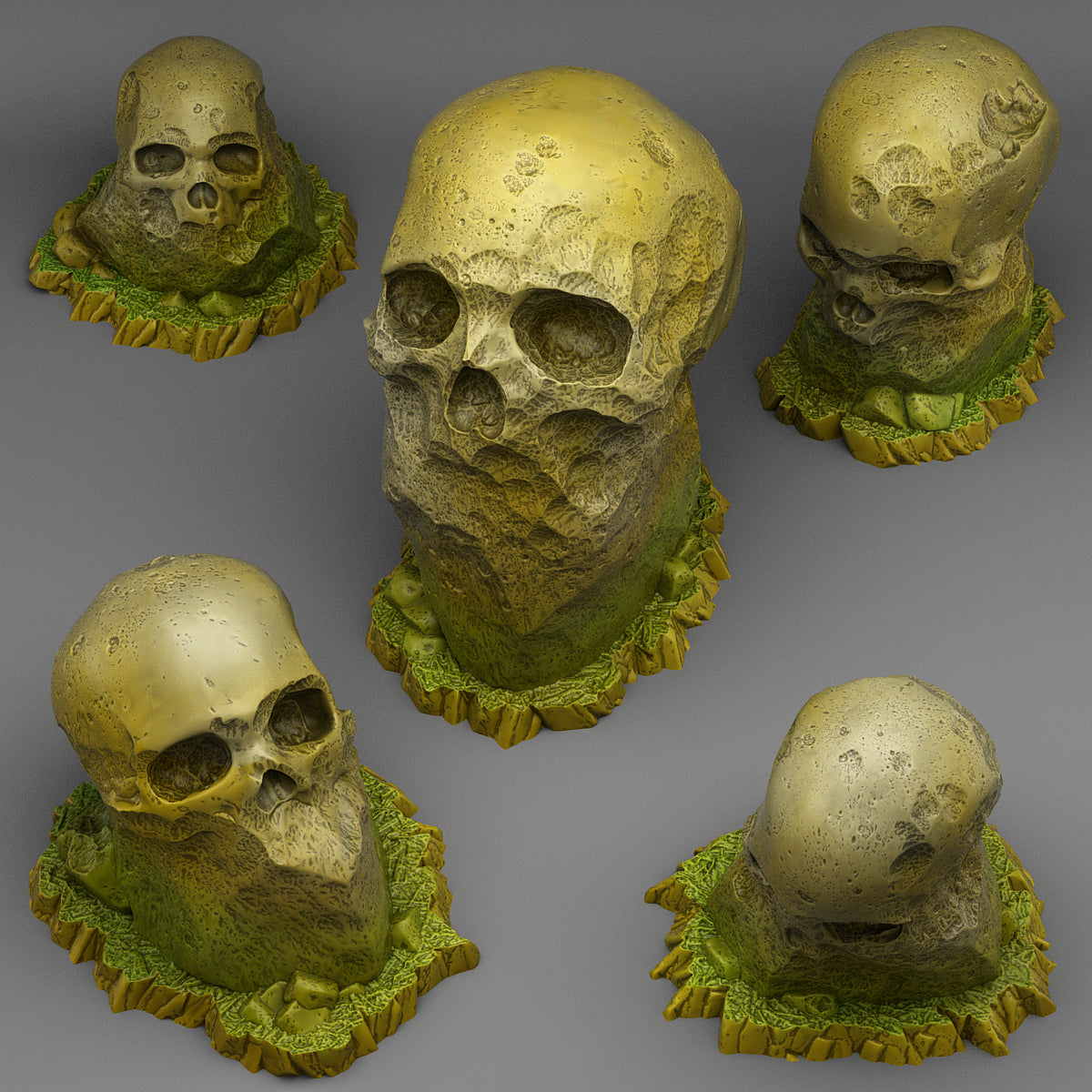 Giant Skull Stones - Fantastic Plants and Rocks Vol. 3 - Print Your Monsters - Wargaming D&D DnD