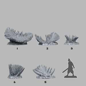 Giant Snowflake Plants - Fantastic Plants and Rocks Vol. 3 - Print Your Monsters - Wargaming D&D DnD