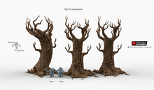 Load image into Gallery viewer, Gloomwood Trees - Dwarves, Elves and Demons 28mm 32mm Wargaming Terrain D&amp;D