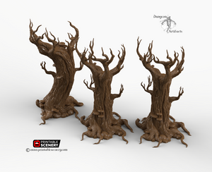 Gloomwood Trees - Dwarves, Elves and Demons 28mm 32mm Wargaming Terrain D&D