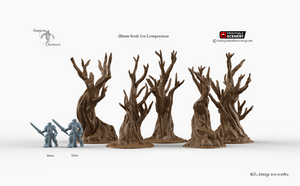 Gnarly Trees - Winterdale 15mm 28mm 32mm Wargaming Terrain D&D, DnD