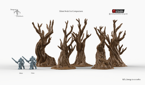 Gnarly Trees - Winterdale 15mm 28mm 32mm Wargaming Terrain D&D, DnD