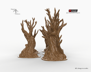 Gnarly Trees - Winterdale 15mm 28mm 32mm Wargaming Terrain D&D, DnD