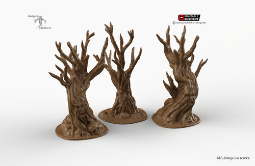 Wildwood Trees - Winterdale 28mm 32mm Wargaming Terrain D&D, DnD