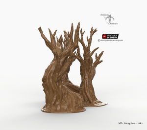 Wildwood Trees - Winterdale 28mm 32mm Wargaming Terrain D&D, DnD