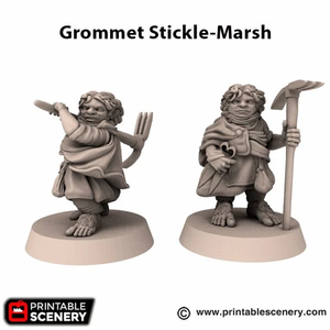 Grommet Stickle-Marsh - Rise of the Halflings - Printable Scenery Wargaming D&D DnD 28mm 32mm 40mm 54mm