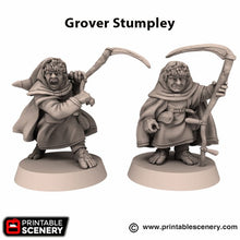 Load image into Gallery viewer, Grover Stumpley - Rise of the Halflings - Printable Scenery Wargaming D&amp;D DnD 28mm 32mm 40mm 54mm