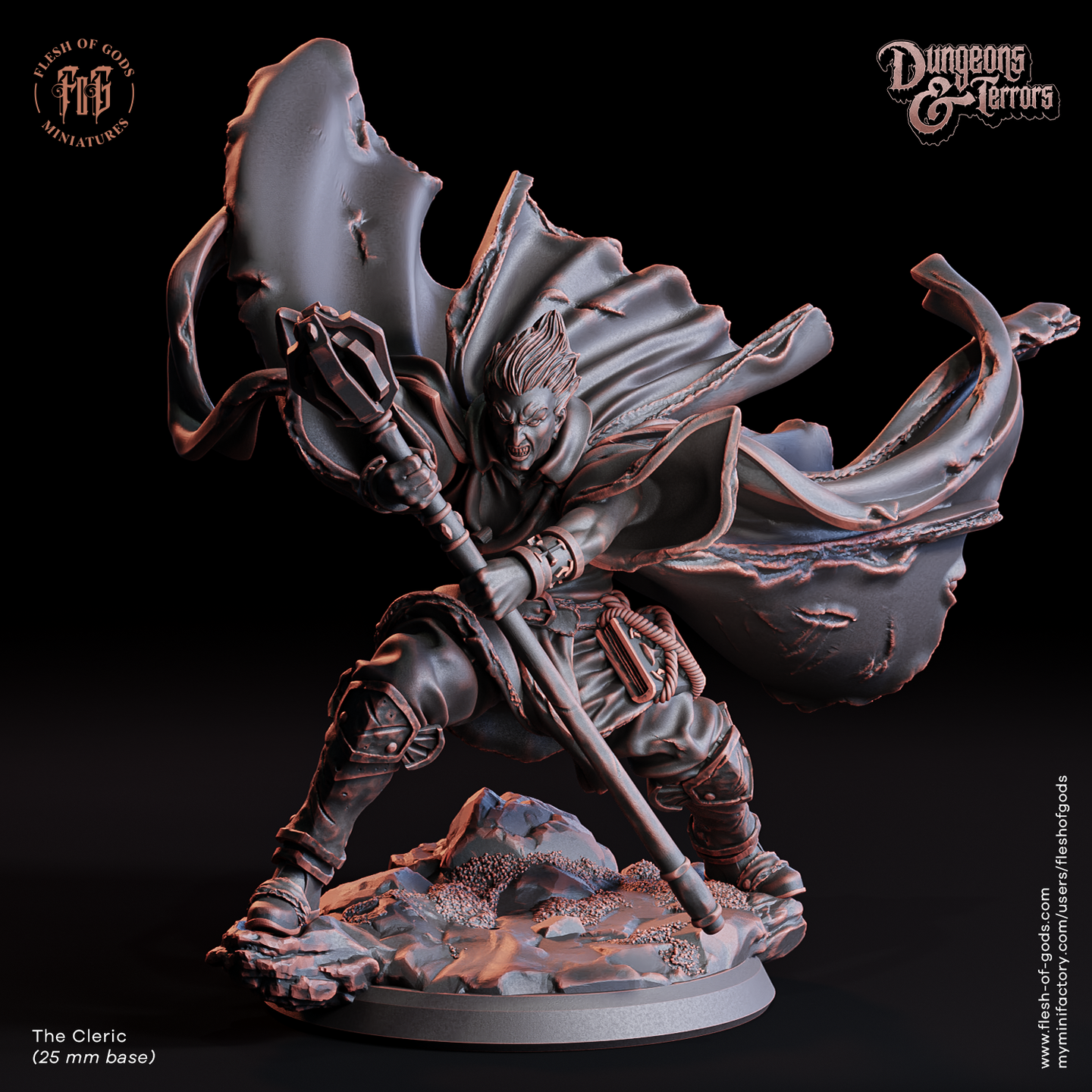 The Cleric - Dungeons and Terrors - Flesh of the Gods - Wargaming D&D DnD