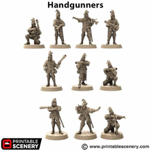 Load image into Gallery viewer, Handgunners - King and Country - Printable Scenery Wargaming D&amp;D DnD 28mm 32mm 40mm 54mm