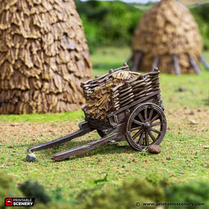 Haystacks - King and Country - Printable Scenery Terrain Wargaming D&D DnD 10mm 15mm 20mm 25mm 28mm 32mm 40mm 54mm Painted options