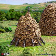 Load image into Gallery viewer, Haystacks - King and Country - Printable Scenery Terrain Wargaming D&amp;D DnD 10mm 15mm 20mm 25mm 28mm 32mm 40mm 54mm Painted options