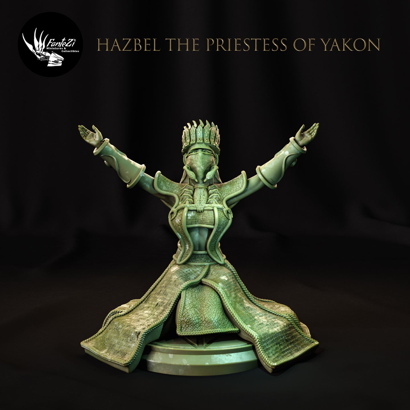 Hazbel the Priestess of Yakon - The Cult of Yakon - FanteZi Wargaming D&D DnD
