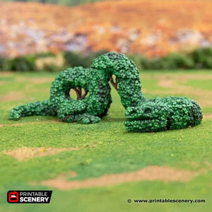 Dragon Hedgerows - Rise of the Halflings - Printable Scenery Terrain Wargaming D&D DnD