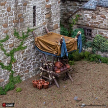 Load image into Gallery viewer, Herbs and Spices Market Stand - King and Country - Printable Scenery Wargaming D&amp;D DnD 28mm 32mm 40mm 54mm