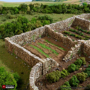 Country High Walls - King and Country - Printable Scenery Terrain Wargaming D&D DnD