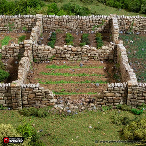 Country High Walls - King and Country - Printable Scenery Terrain Wargaming D&D DnD