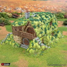 Load image into Gallery viewer, Hillock Homestead - Rise of the Halflings - Printable Scenery Terrain Wargaming D&amp;D DnD
