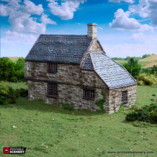Load image into Gallery viewer, Hollyhock Cottage - King and Country - Printable Scenery Terrain Wargaming D&amp;D DnD 10mm 15mm 20mm 25mm 28mm 32mm 40mm 54mm Painted options
