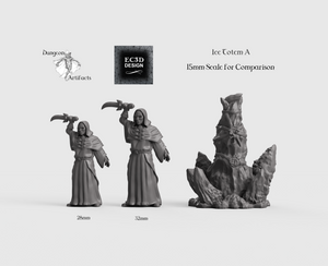 Ice Totems - 15mm 28mm 32mm Wilds of Wintertide Wargaming Terrain D&D, DnD