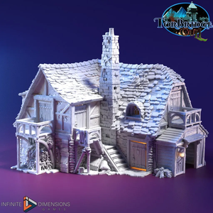 Last Hearth Keep's Cottage - Torbridge Cull - Infinite Dimensions Terrain Wargaming D&D DnD 15mm 20mm 25mm 28mm 32mm 40mm
