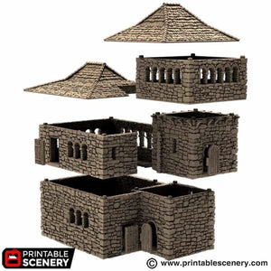 King's Quarters - King and Country - Printable Scenery Terrain Wargaming D&D DnD 10mm 15mm 20mm 25mm 28mm 32mm 40mm 54mm Painted options