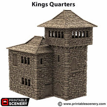 Load image into Gallery viewer, King&#39;s Quarters - King and Country - Printable Scenery Terrain Wargaming D&amp;D DnD 10mm 15mm 20mm 25mm 28mm 32mm 40mm 54mm Painted options