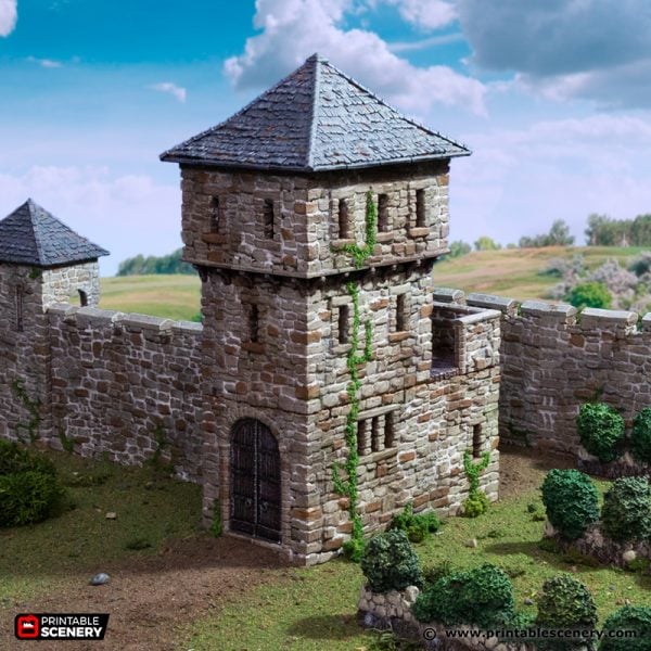 King's Gate - King and Country - Printable Scenery Terrain Wargaming D&D DnD 10mm 15mm 20mm 25mm 28mm 32mm 40mm 54mm Painted options