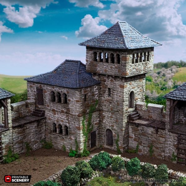 King's Quarters - King and Country - Printable Scenery Terrain Wargaming D&D DnD 10mm 15mm 20mm 25mm 28mm 32mm 40mm 54mm Painted options