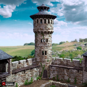 King's Round Tower - King and Country - Printable Scenery Terrain Wargaming D&D DnD 10mm 15mm 20mm 25mm 28mm 32mm 40mm 54mm Painted options