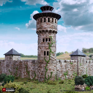 King's Round Tower - King and Country - Printable Scenery Terrain Wargaming D&D DnD 10mm 15mm 20mm 25mm 28mm 32mm 40mm 54mm Painted options