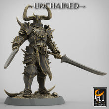 Load image into Gallery viewer, Olaf&#39;s Light Soldier with Dual Swords - Chief - Unchained - Lord of the Print - Wargaming D&amp;D DnD