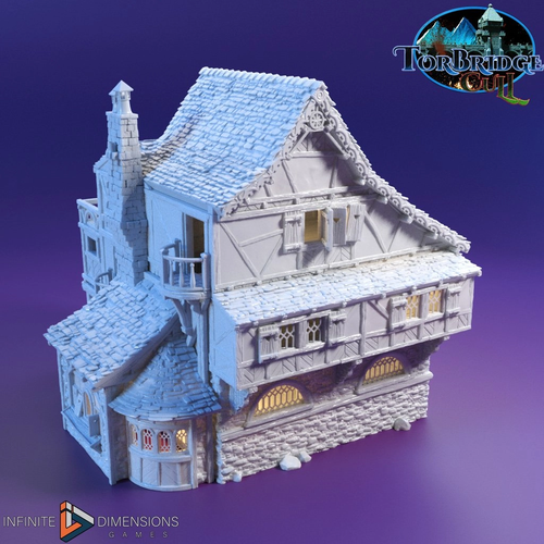 Last Hearth Inn Guest House - Torbridge Cull - Infinite Dimensions Terrain Wargaming D&D DnD 15mm 20mm 25mm 28mm 32mm 40mm