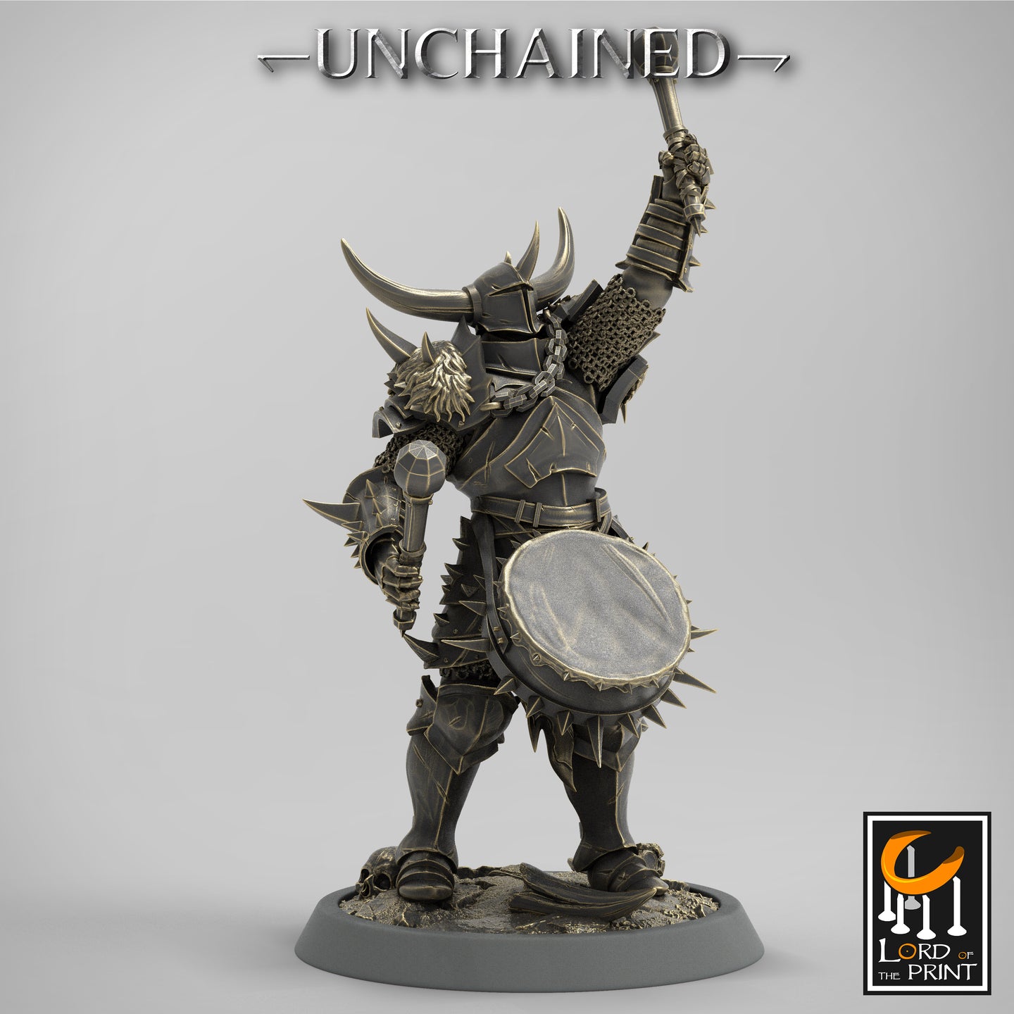 Olaf's Light Soldier with Drum - Unchained - Lord of the Print - Wargaming D&D DnD