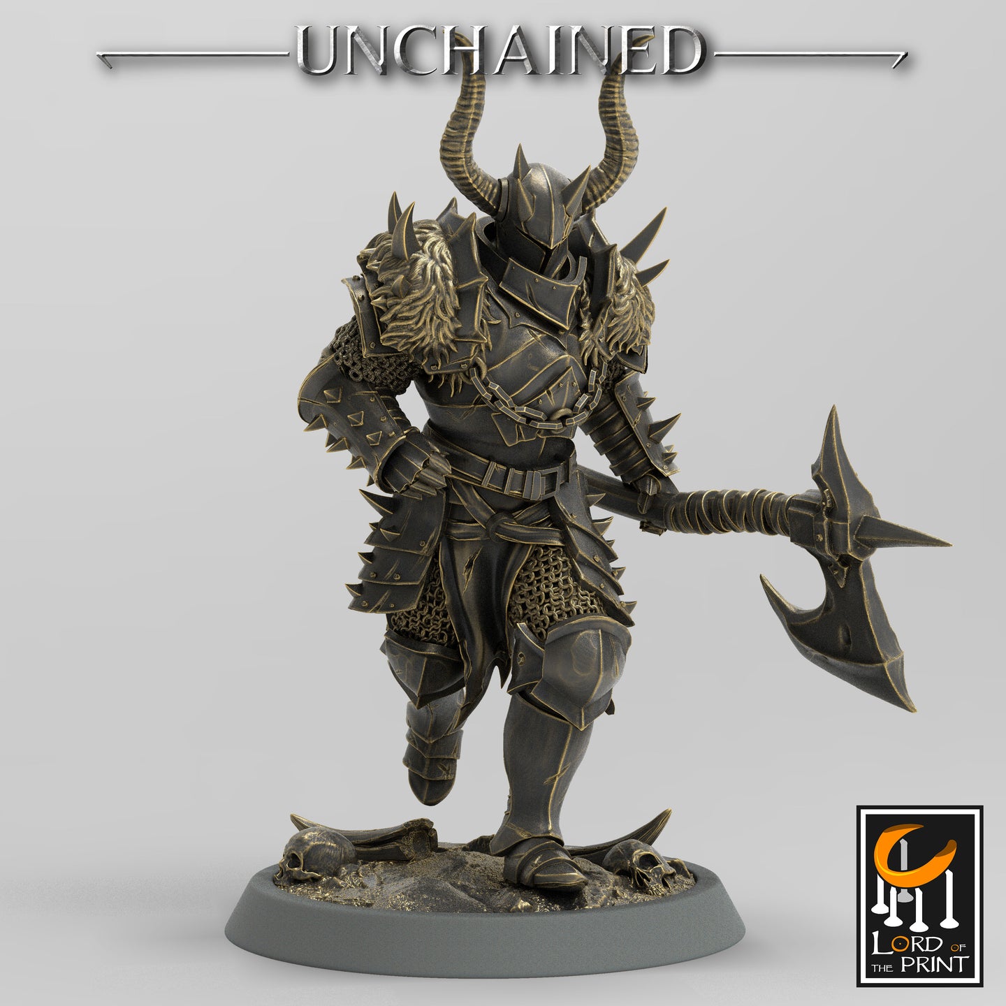 Olaf's Light Soldier with Great Axe - Run - Unchained - Lord of the Print - Wargaming D&D DnD