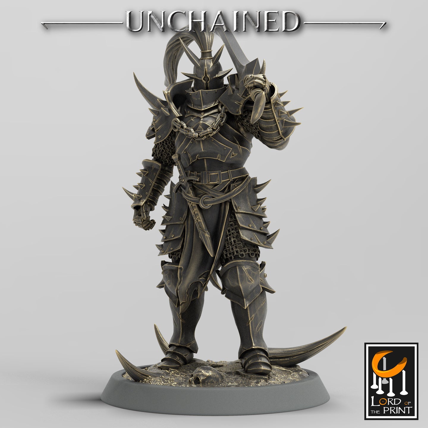 Olaf's Light Soldier with Sword - Stand - Unchained - Lord of the Print - Wargaming D&D DnD