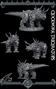 Clockwork Triceratops - Rocket Pig Wargaming D&D DnD